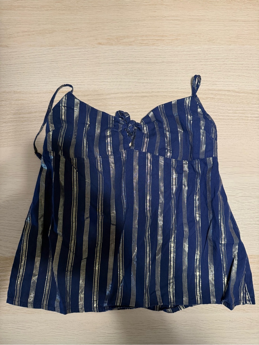 Victoria Secret Navy and Gold Tank Top S
